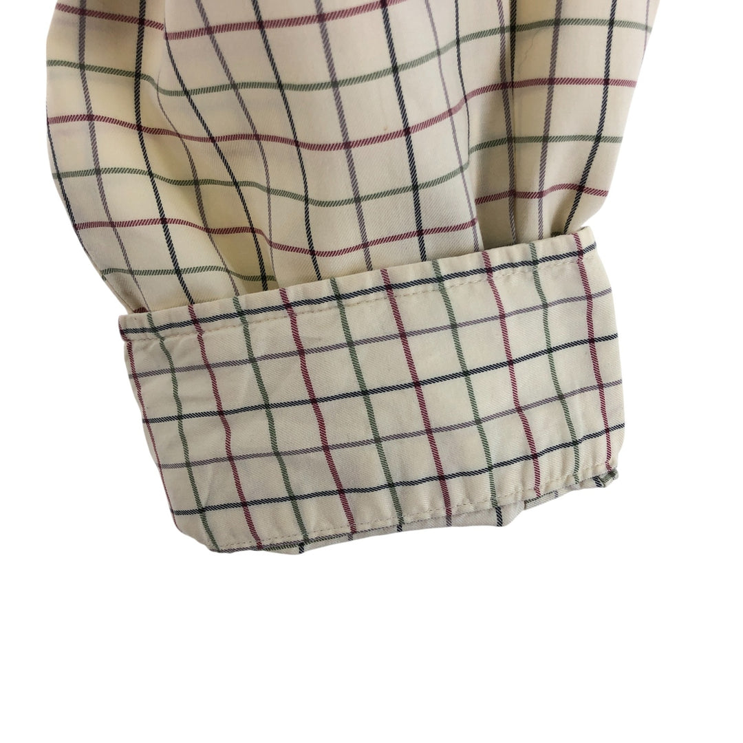 Ralph Lauren Classic Fit Long Sleeve Button Down Check Shirt Men's XL cotton Vintage Second Hand