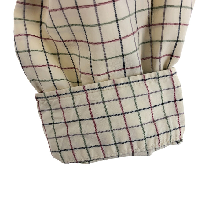 Ralph Lauren Classic Fit Long Sleeve Button Down Check Shirt Men's XL cotton Vintage Second Hand