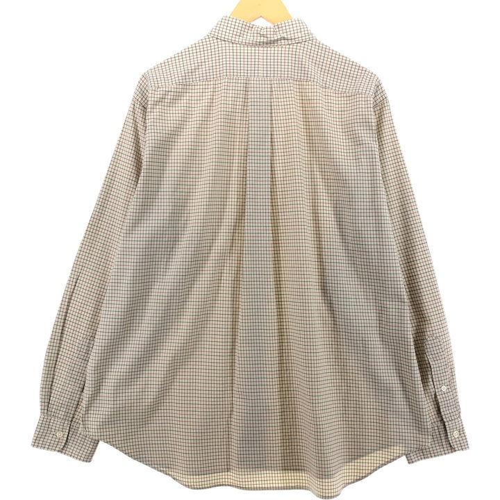 Ralph Lauren Classic Fit Long Sleeve Button Down Check Shirt Men's XL cotton Vintage Second Hand