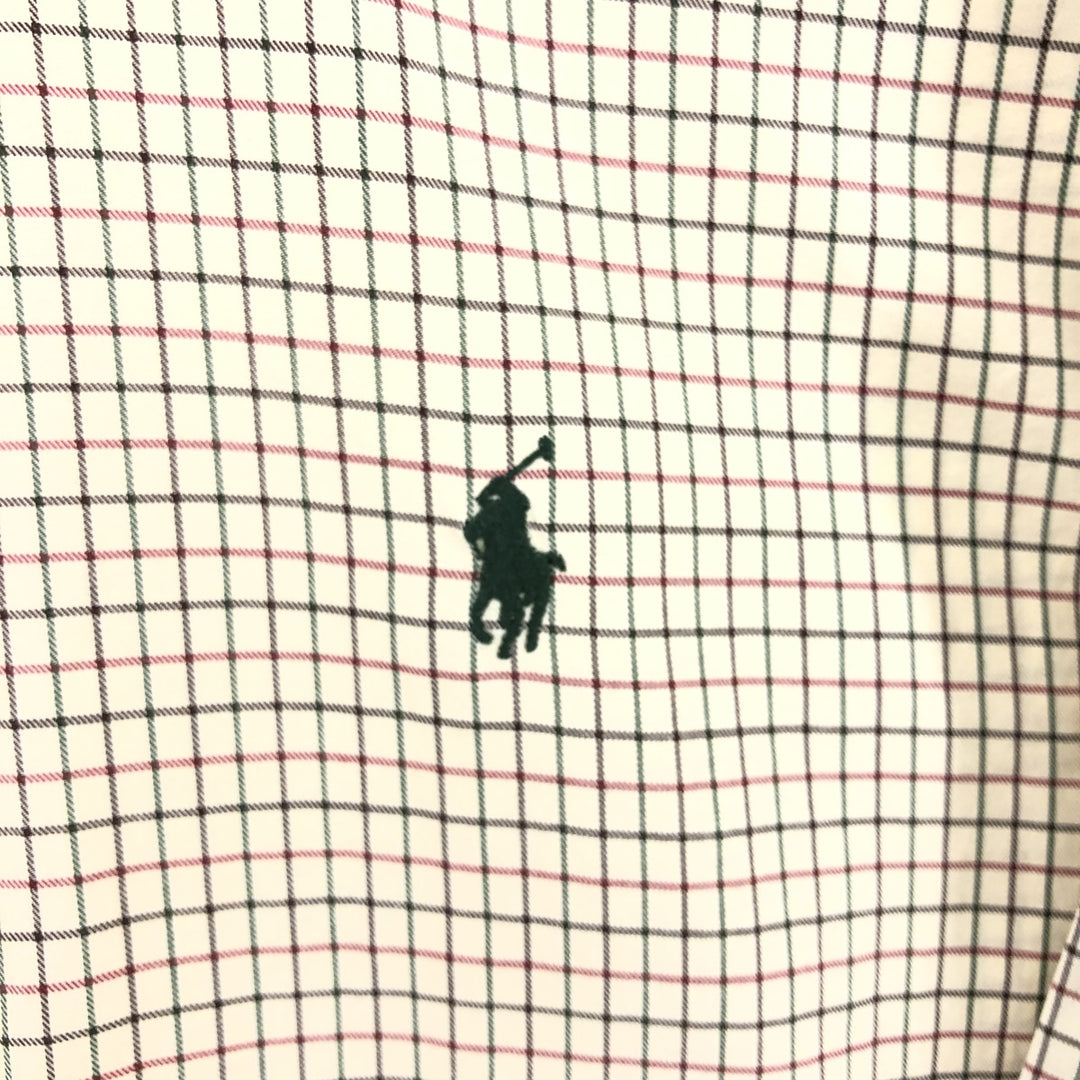 Ralph Lauren Classic Fit Long Sleeve Button Down Check Shirt Men's XL cotton Vintage Second Hand