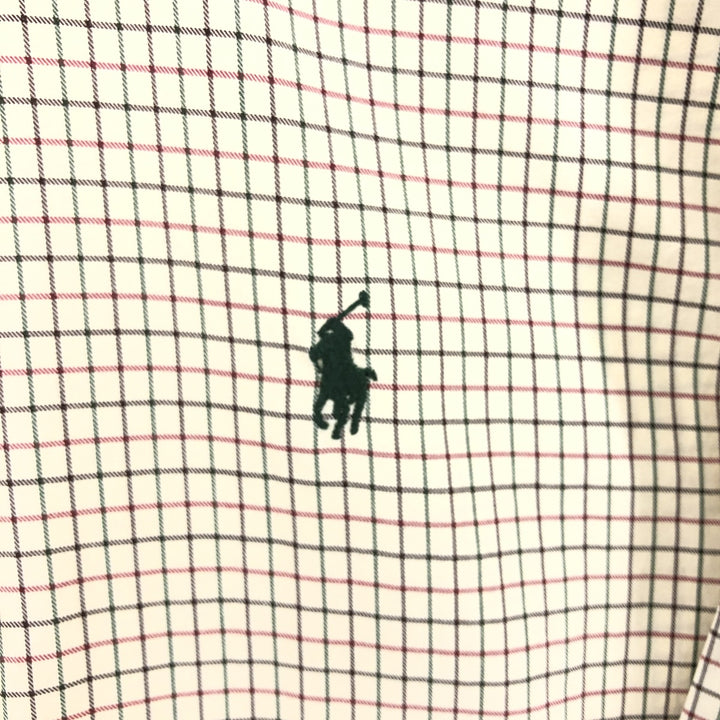 Ralph Lauren Classic Fit Long Sleeve Button Down Check Shirt Men's XL cotton Vintage Second Hand