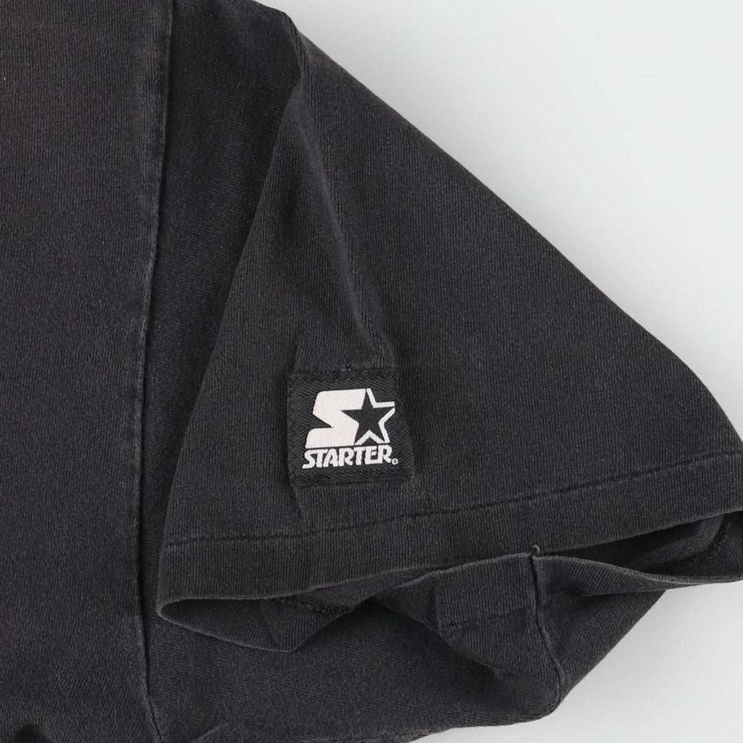 90'S Starter NBA Chicago Bulls Sports Print T-Shirt Men's XL Vintage unclear black type Vintage Second Hand