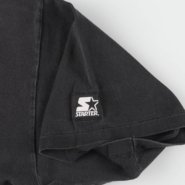 90'S Starter NBA Chicago Bulls Sports Print T-Shirt Men's XL Vintage unclear black type Vintage Second Hand