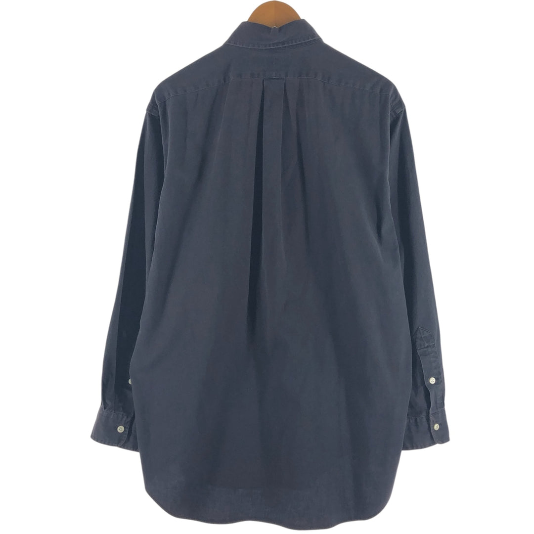 Ralph Lauren long sleeve button down shirt, men's size M cotton black type Vintage Second Hand