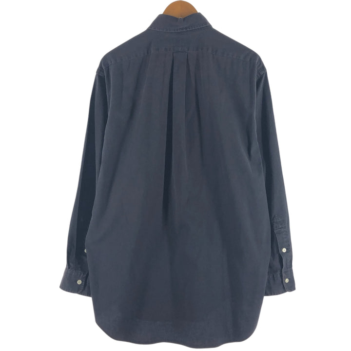 Ralph Lauren long sleeve button down shirt, men's size M cotton black type Vintage Second Hand