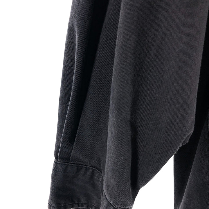Ralph Lauren long sleeve button down shirt, men's size M cotton black type Vintage Second Hand