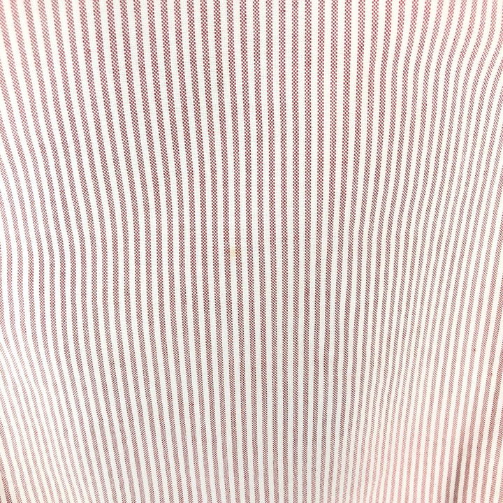 Brooks Brothers Est.1818 Long Sleeve Button-Down Striped Shirt Made in USA Men's Size L Supima Cotton red type Vintage Second Hand