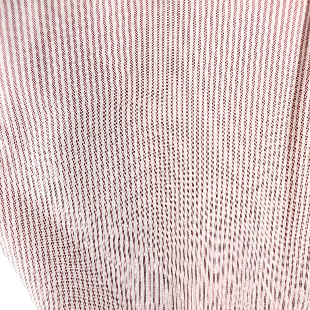 Brooks Brothers Est.1818 Long Sleeve Button-Down Striped Shirt Made in USA Men's Size L Supima Cotton red type Vintage Second Hand
