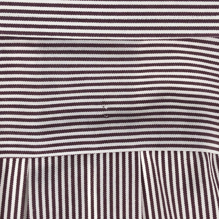 Brooks Brothers Est.1818 REGENT Wide Collar Long Sleeve Cotton Striped Shirt Men's M Supima Cotton brown type Vintage Second Hand