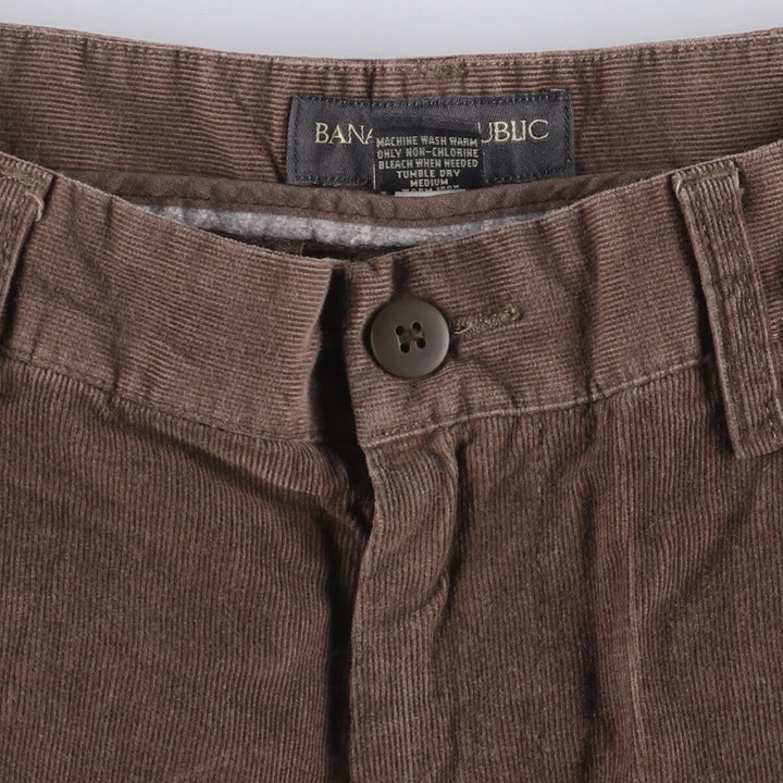 00'S Banana Republic Corduroy Pants Men's W31 cotton brown type Vintage Second Hand