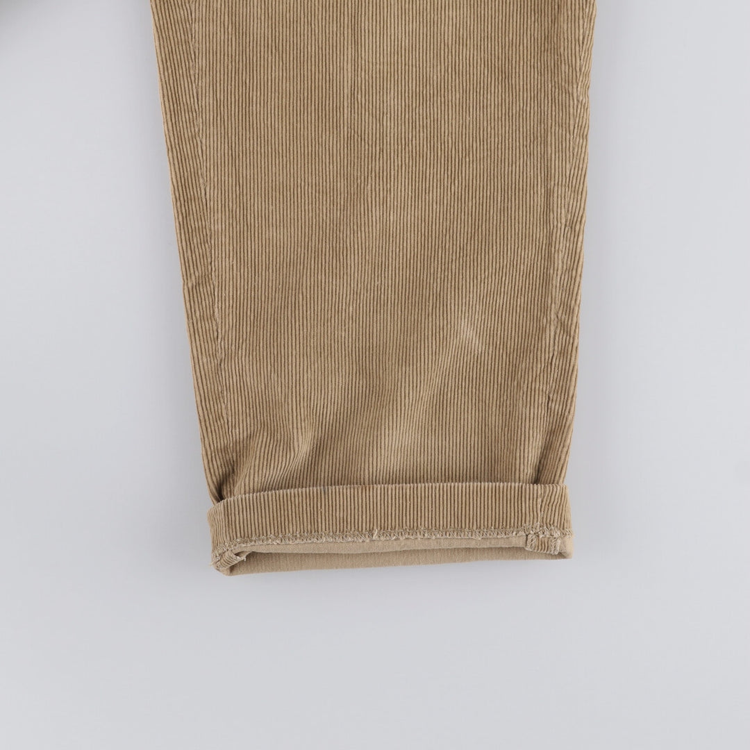 Corduroy pants for men, equivalent to W33 cotton Beige type Vintage Second Hand