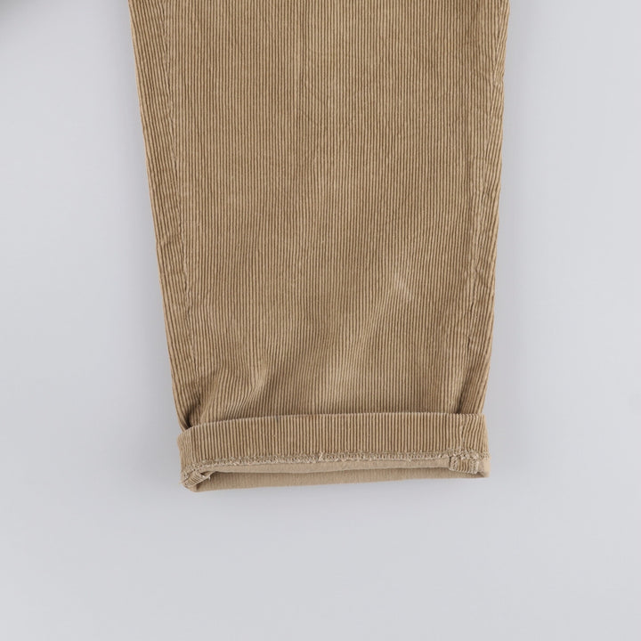 Corduroy pants for men, equivalent to W33 cotton Beige type Vintage Second Hand
