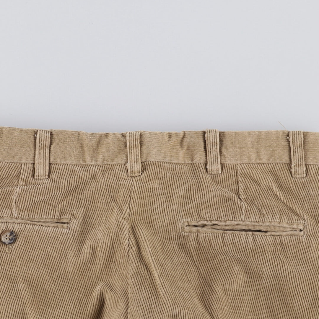 Corduroy pants for men, equivalent to W33 cotton Beige type Vintage Second Hand