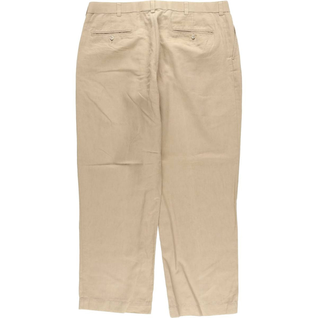 Ralph Lauren POLO by Ralph Lauren linen pants, slacks, men's size w37 linen Beige type Vintage Second Hand