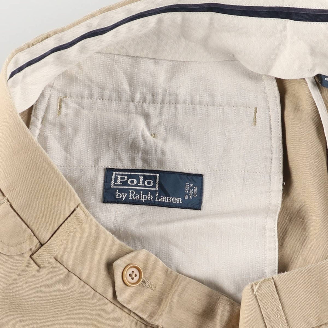 Ralph Lauren POLO by Ralph Lauren linen pants, slacks, men's size w37 linen Beige type Vintage Second Hand