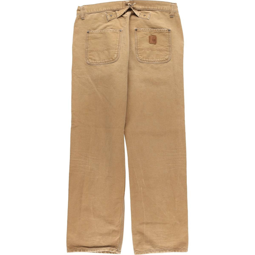 Carhartt MICHIGAN PANT Duck Work Pants Men's W36 equivalent cotton ocher yellow type Vintage Second Hand