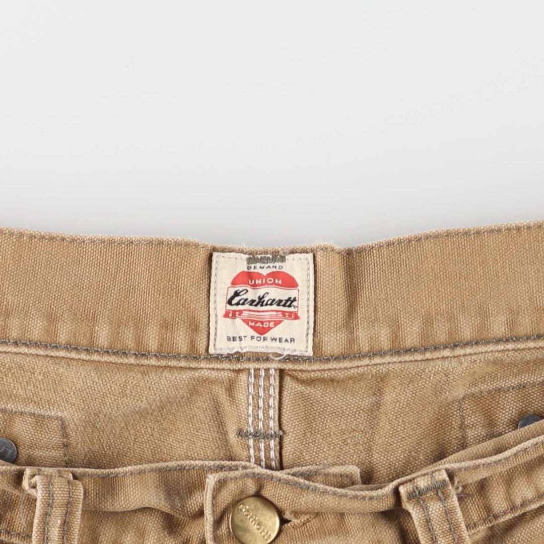 Carhartt MICHIGAN PANT Duck Work Pants Men's W36 equivalent cotton ocher yellow type Vintage Second Hand