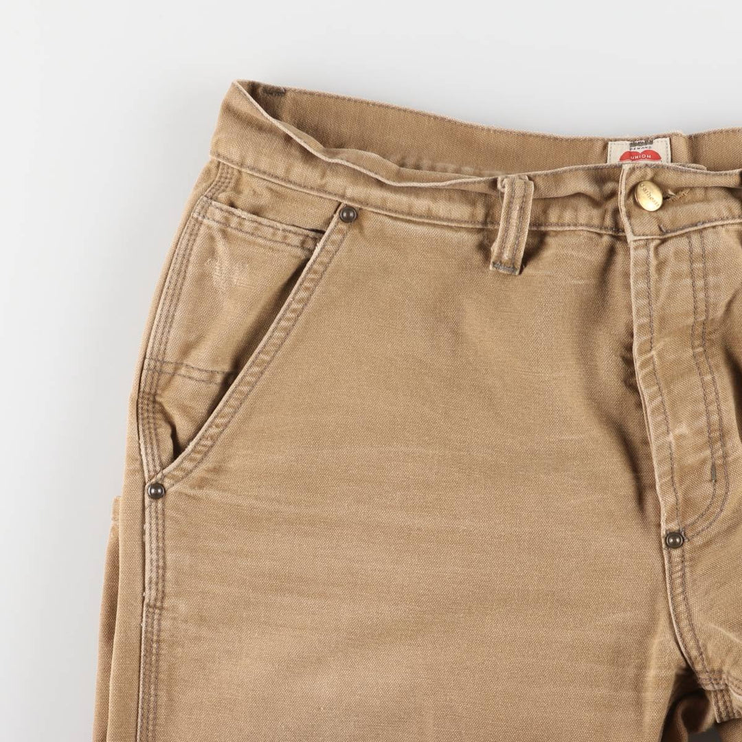 Carhartt MICHIGAN PANT Duck Work Pants Men's W36 equivalent cotton ocher yellow type Vintage Second Hand
