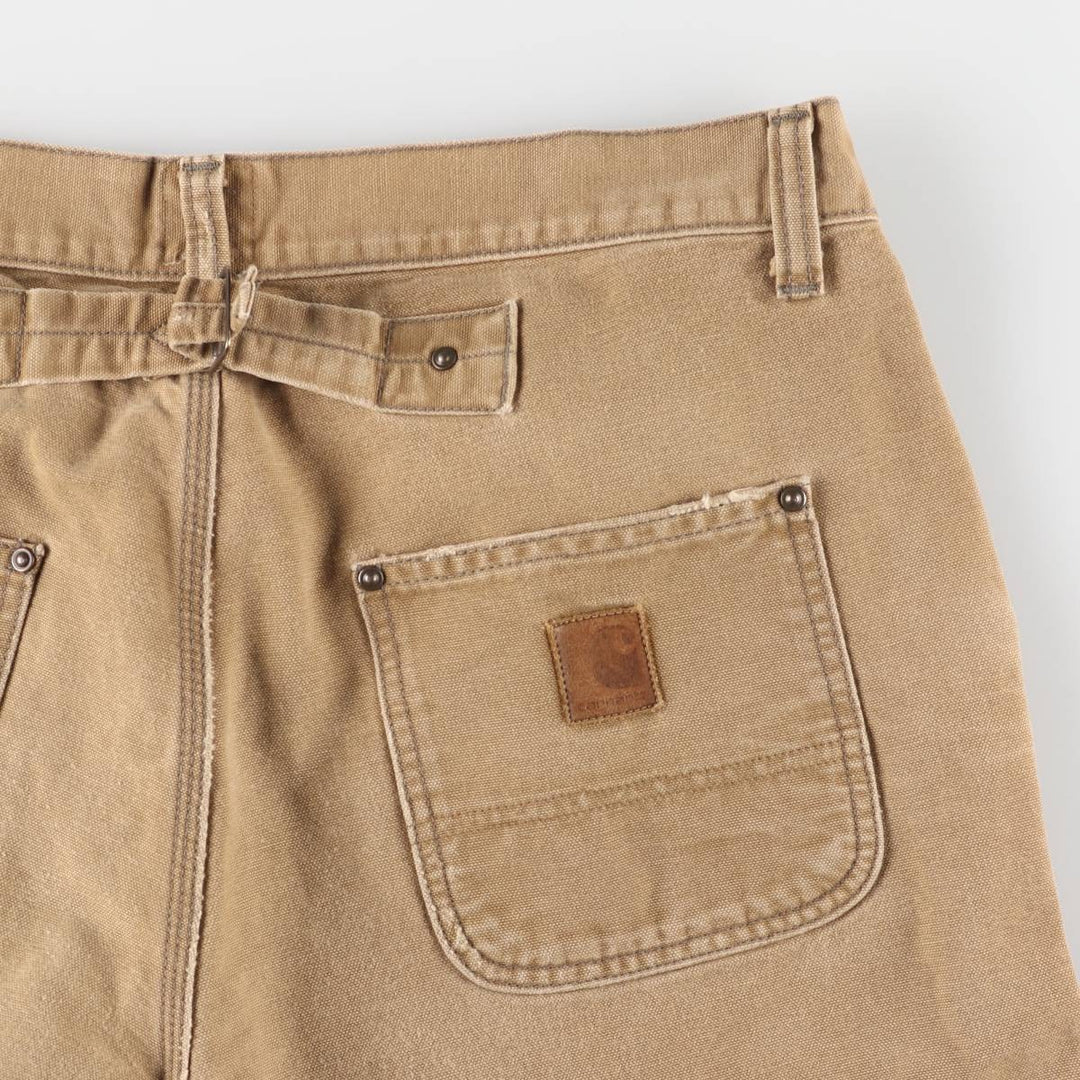 Carhartt MICHIGAN PANT Duck Work Pants Men's W36 equivalent cotton ocher yellow type Vintage Second Hand