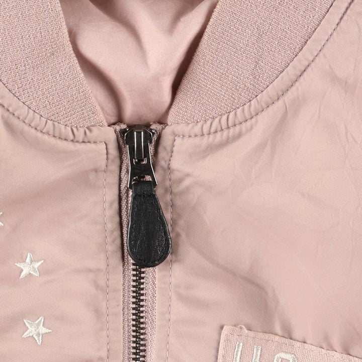 LOONEY TUNES Bugs Bunny USAIR FORCE Military Flight Jacket Women's XL Size unknown pink type Vintage Second Hand