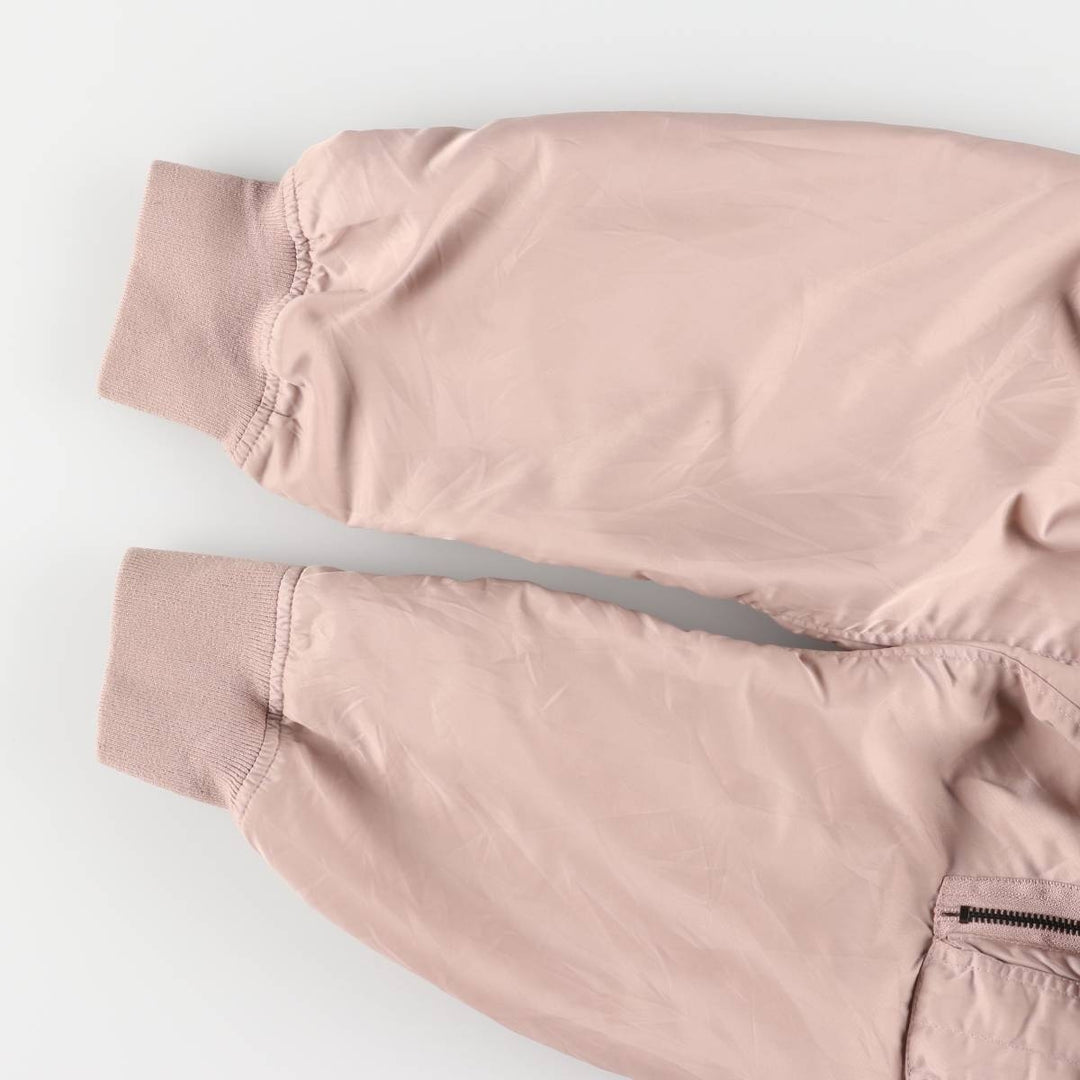 LOONEY TUNES Bugs Bunny USAIR FORCE Military Flight Jacket Women's XL Size unknown pink type Vintage Second Hand