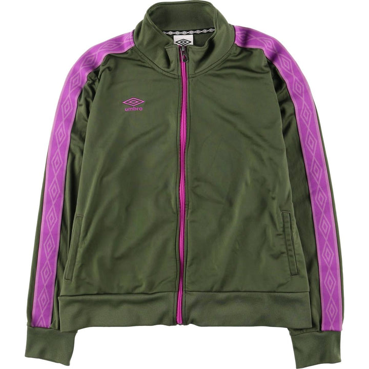 UMBRO jersey track jacket, women's size XXL polyester Khaki type sage green Vintage Second Hand