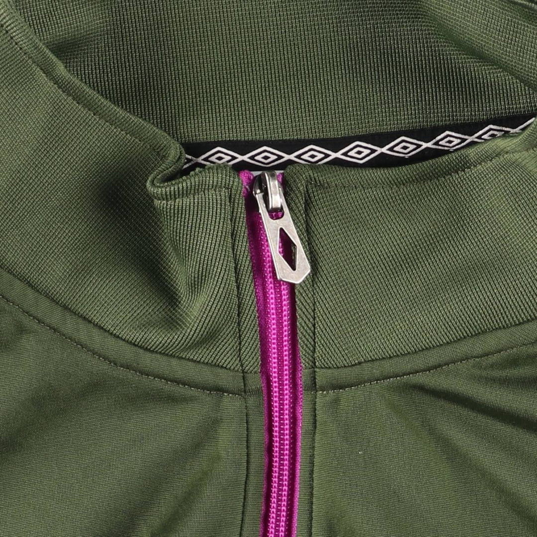 UMBRO jersey track jacket, women's size XXL polyester Khaki type sage green Vintage Second Hand