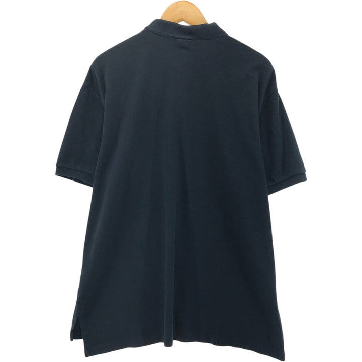 Ralph Lauren POLO by Ralph Lauren short sleeve polo shirt, men's XL size cotton black type Vintage Second Hand