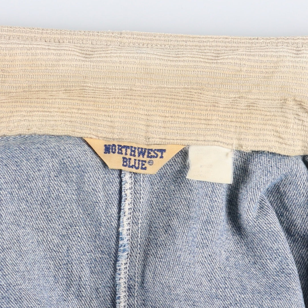 NORTHWEST BLUE denim coveralls, women's size M, vintage unclear blue type Vintage Second Hand