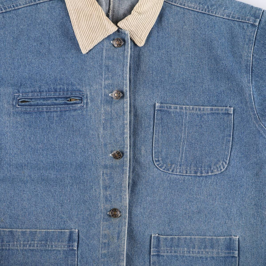 NORTHWEST BLUE denim coveralls, women's size M, vintage unclear blue type Vintage Second Hand