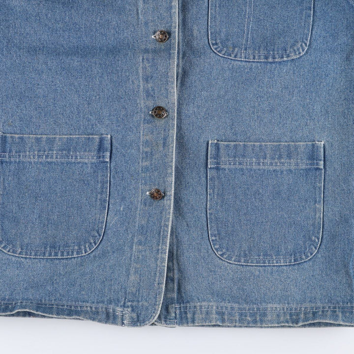 NORTHWEST BLUE denim coveralls, women's size M, vintage unclear blue type Vintage Second Hand