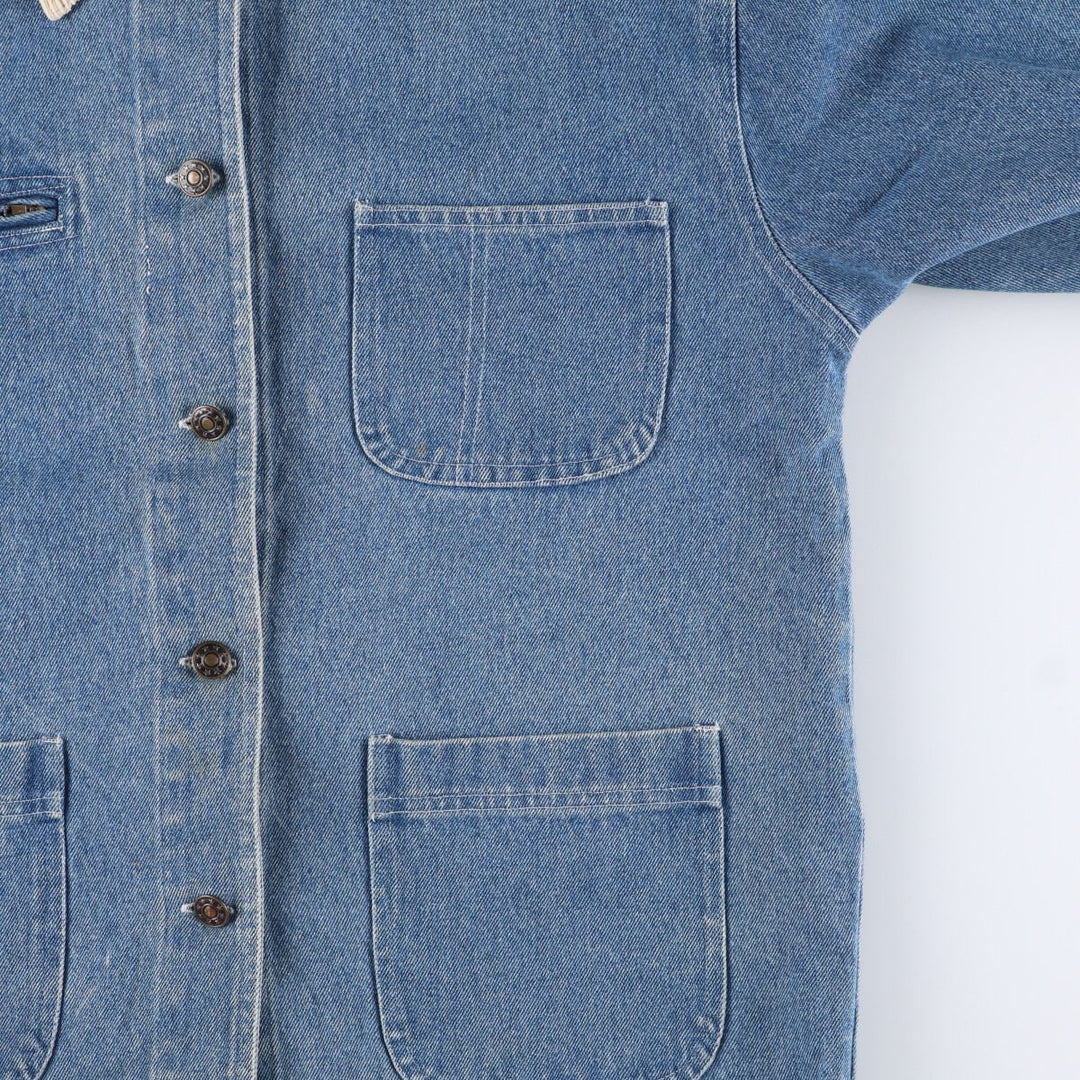 NORTHWEST BLUE denim coveralls, women's size M, vintage unclear blue type Vintage Second Hand