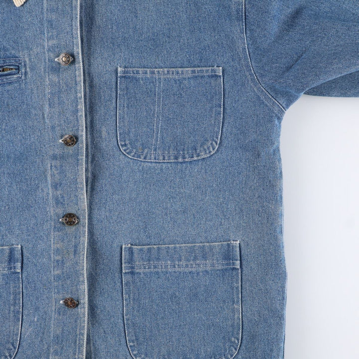 NORTHWEST BLUE denim coveralls, women's size M, vintage unclear blue type Vintage Second Hand