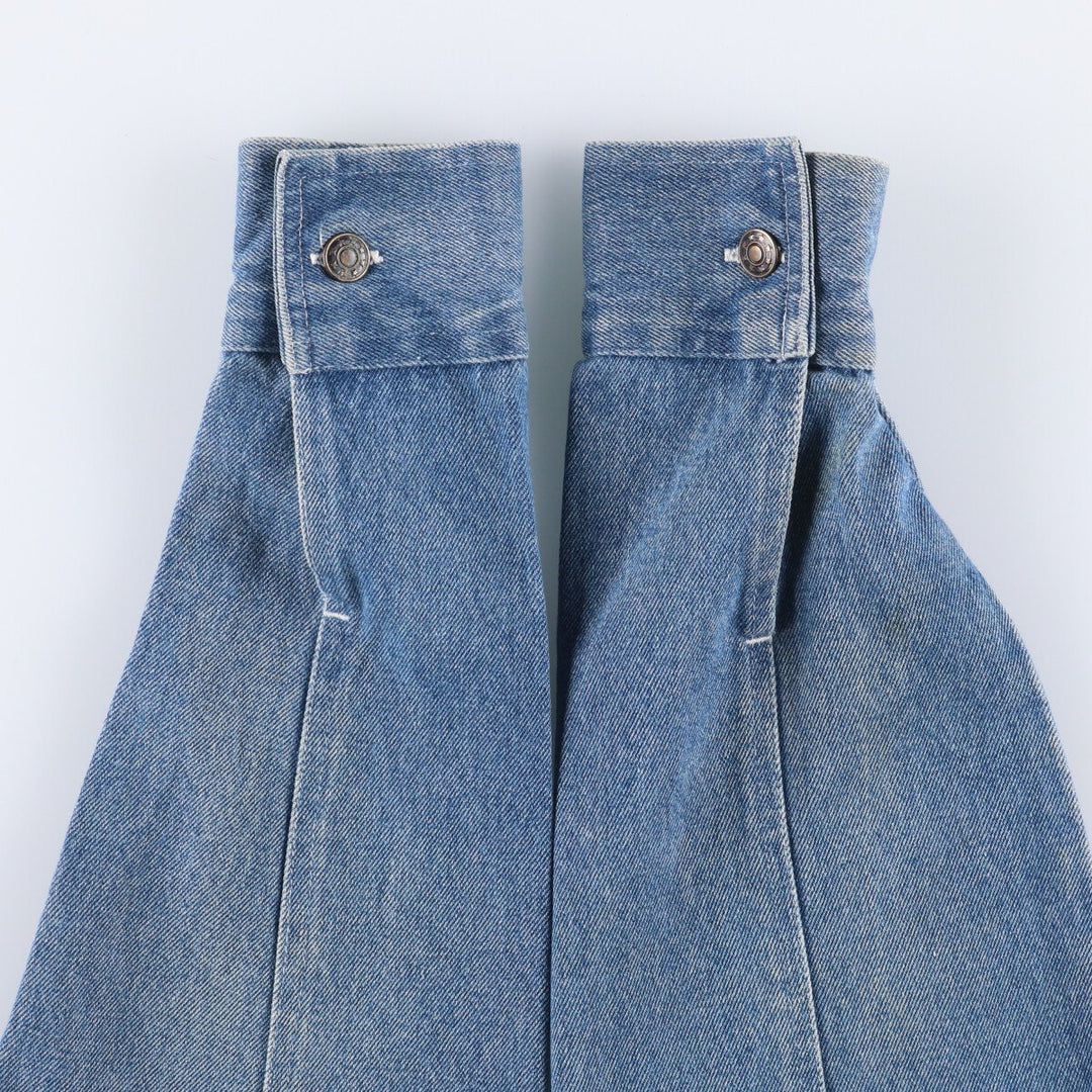 NORTHWEST BLUE denim coveralls, women's size M, vintage unclear blue type Vintage Second Hand