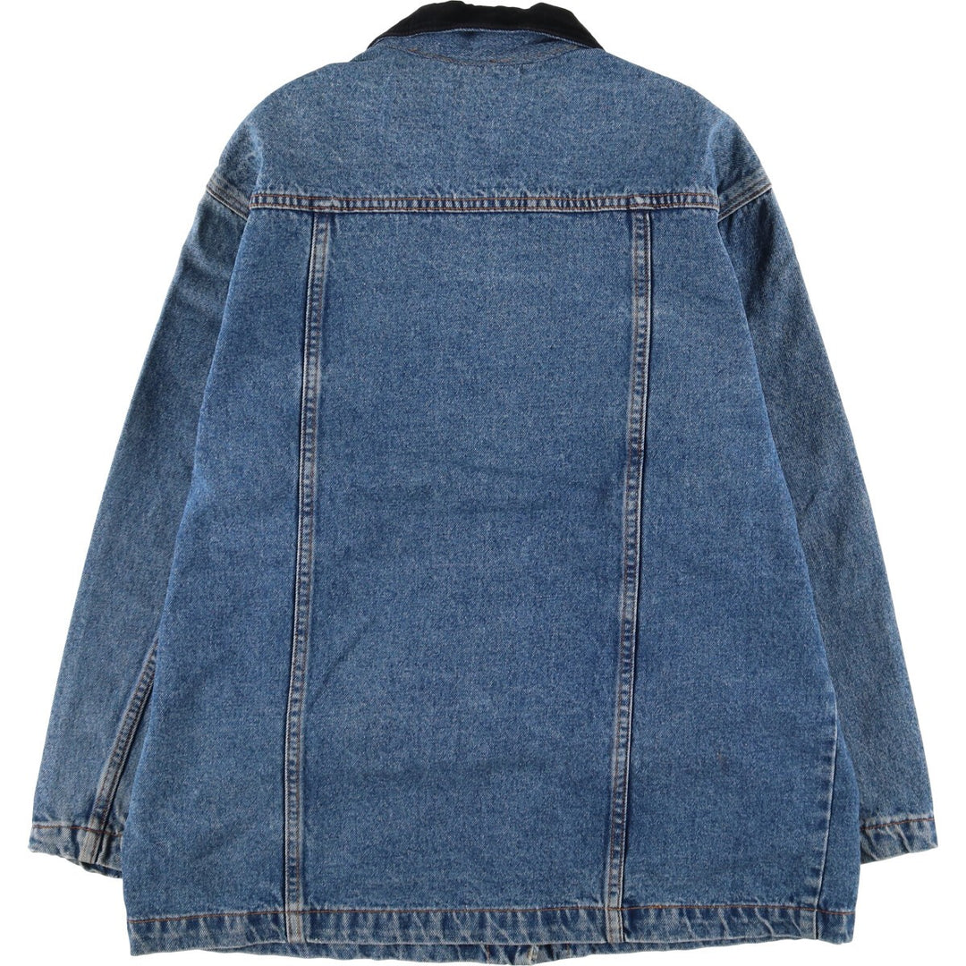 80s-90'S Bill Blass denim coveralls, women's size L, vintage cotton blue type Vintage Second Hand