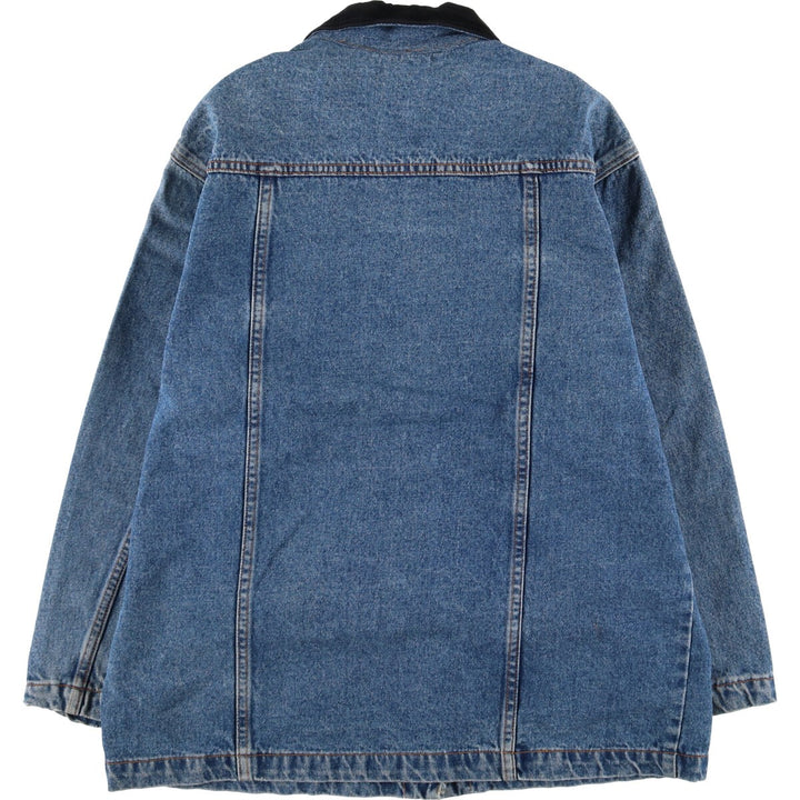 80s-90'S Bill Blass denim coveralls, women's size L, vintage cotton blue type Vintage Second Hand