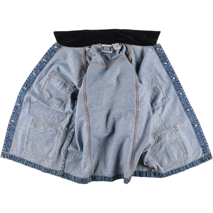 80s-90'S Bill Blass denim coveralls, women's size L, vintage cotton blue type Vintage Second Hand