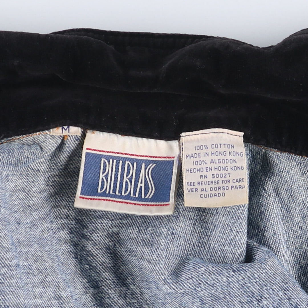80s-90'S Bill Blass denim coveralls, women's size L, vintage cotton blue type Vintage Second Hand