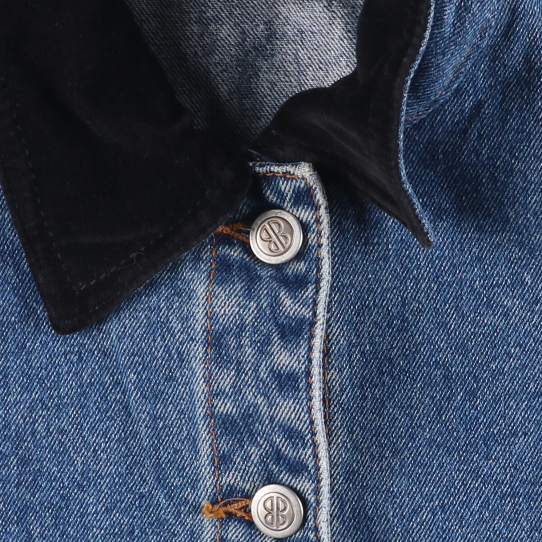 80s-90'S Bill Blass denim coveralls, women's size L, vintage cotton blue type Vintage Second Hand