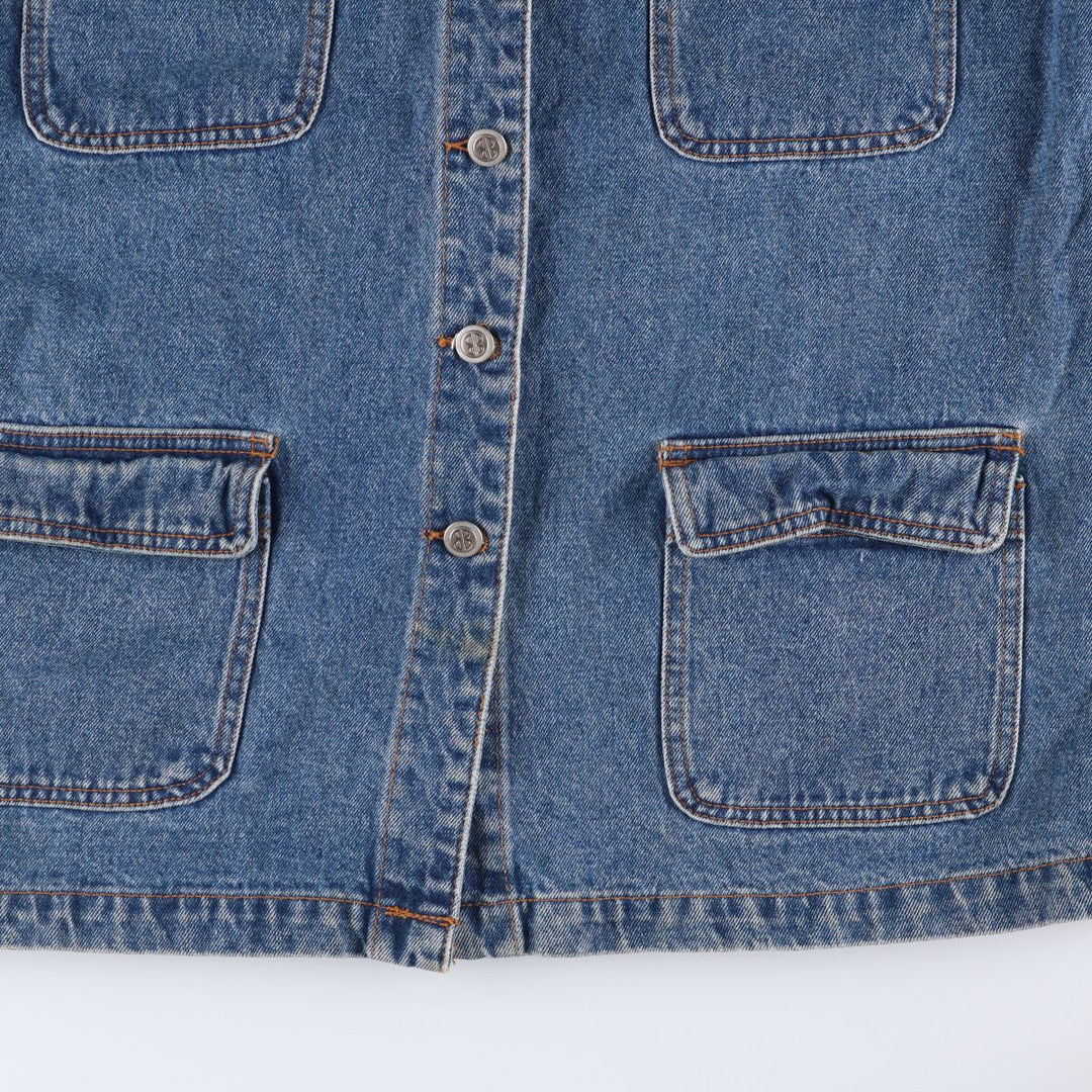 80s-90'S Bill Blass denim coveralls, women's size L, vintage cotton blue type Vintage Second Hand