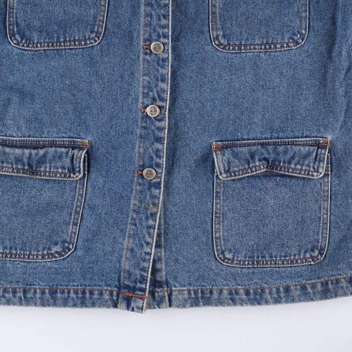 80s-90'S Bill Blass denim coveralls, women's size L, vintage cotton blue type Vintage Second Hand