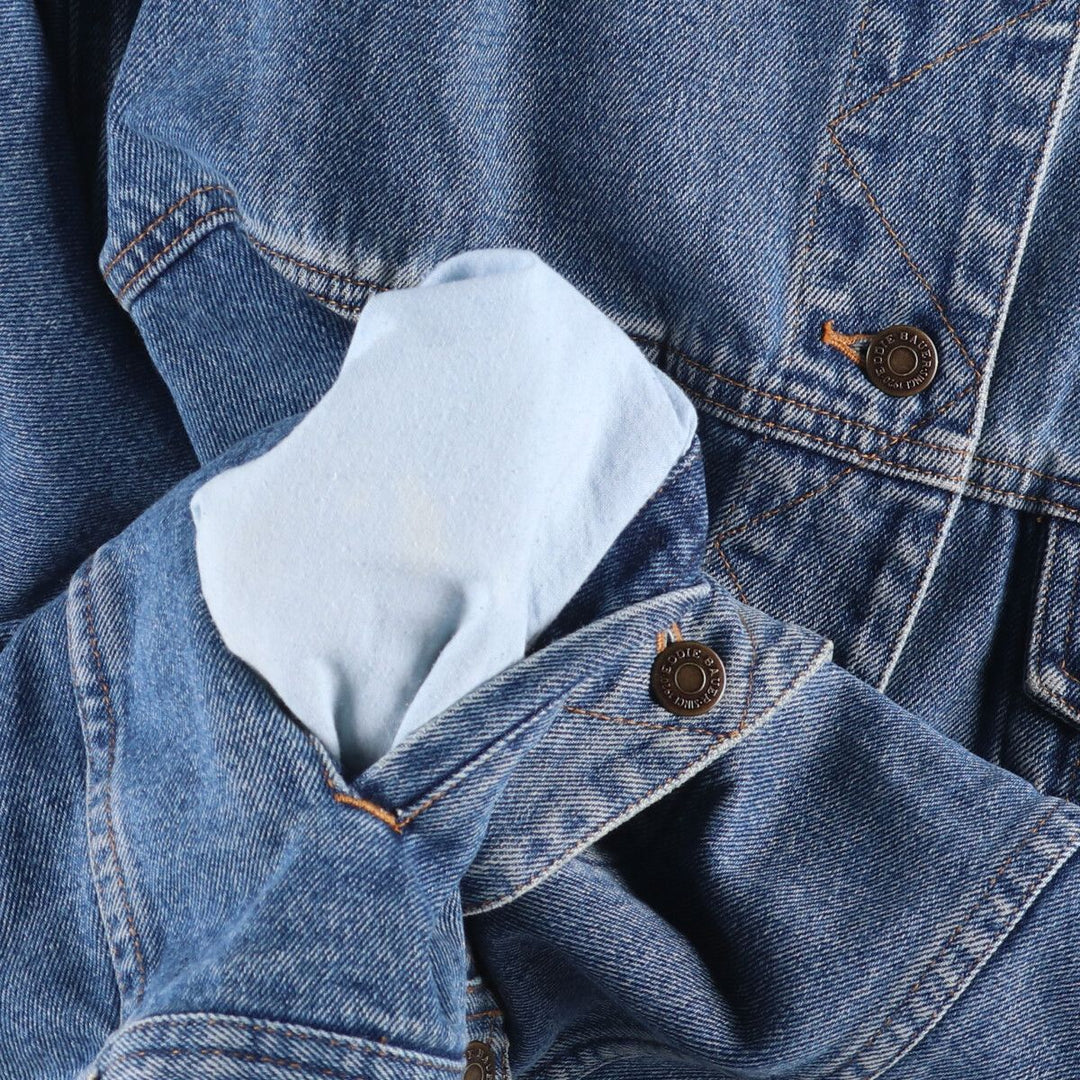 Eddie Bauer denim jacket, denim jacket, women's XL size cotton blue type Vintage Second Hand