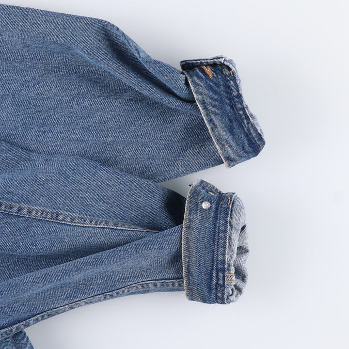 Eddie Bauer denim jacket, denim jacket, women's XL size cotton blue type Vintage Second Hand