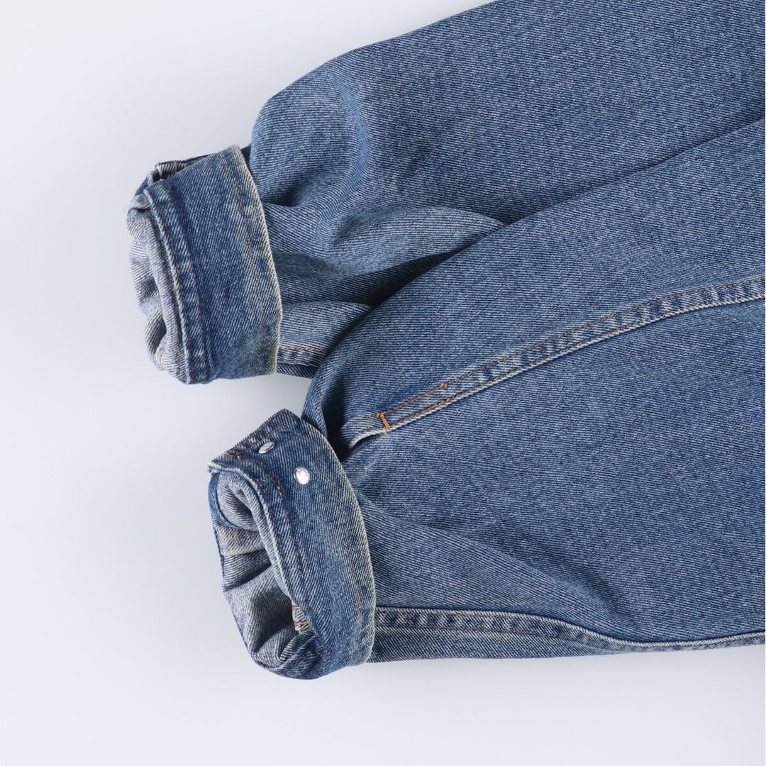 Eddie Bauer denim jacket, denim jacket, women's XL size cotton blue type Vintage Second Hand