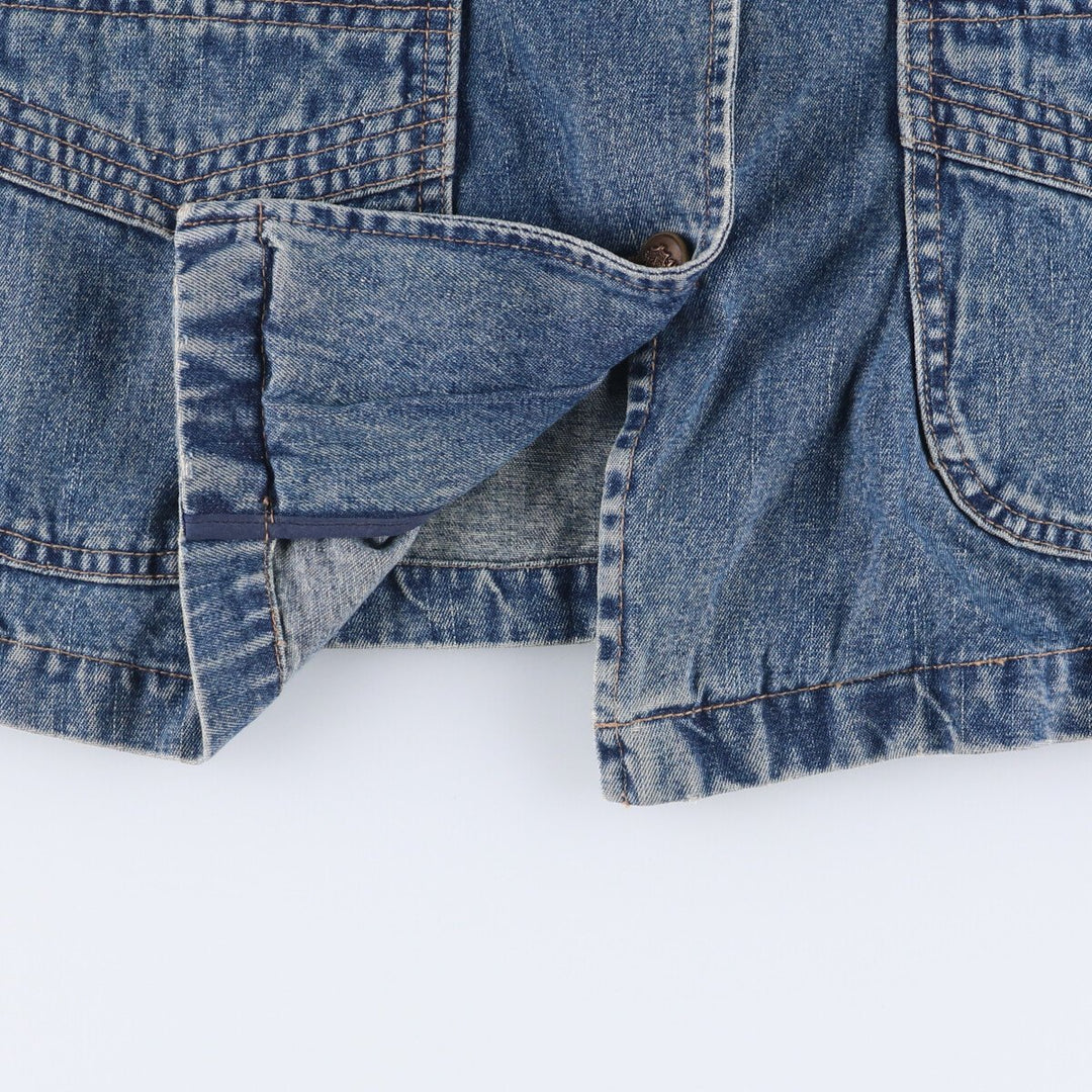 DFA NEW YORK denim tailored jacket for women, size L cotton blue type Vintage Second Hand