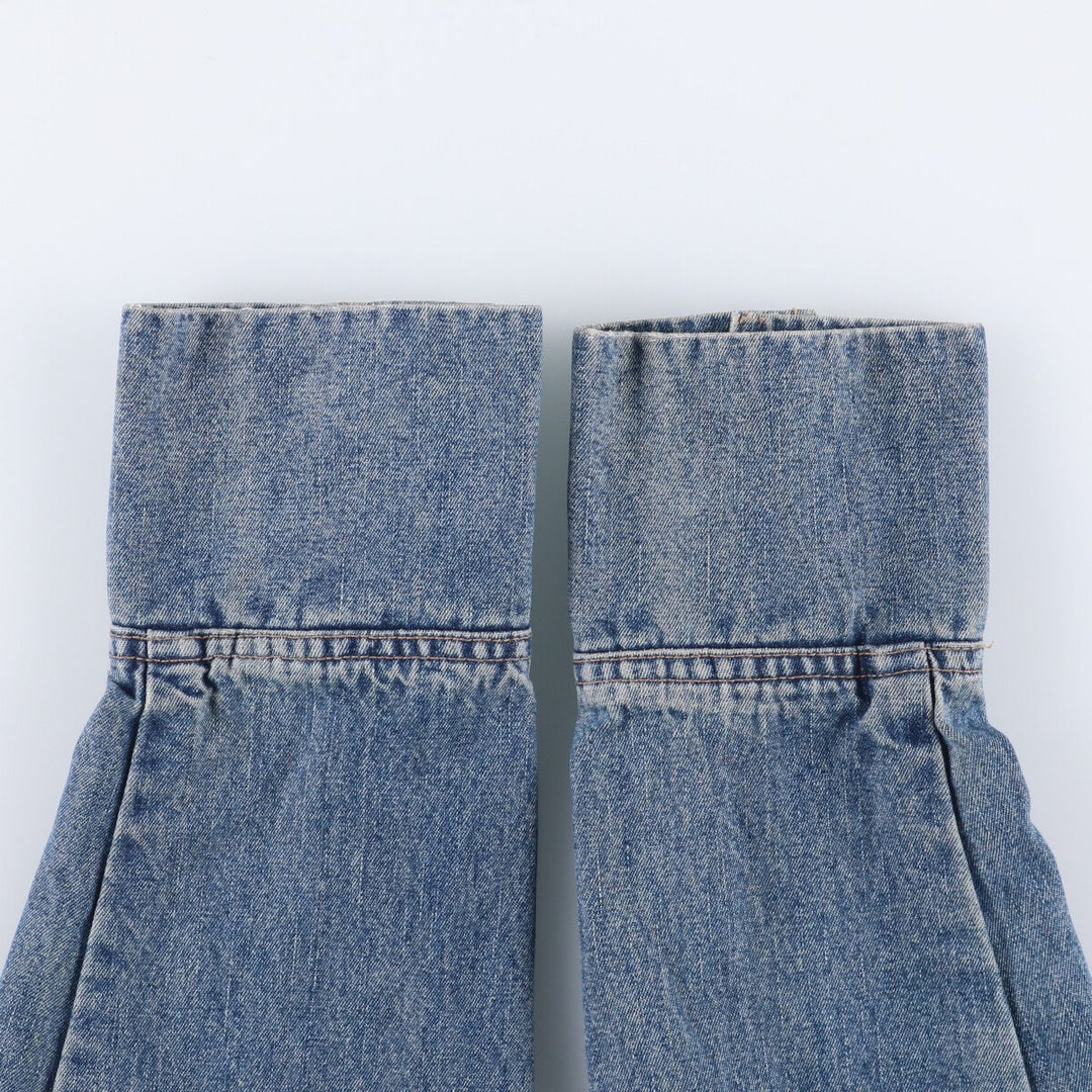 DFA NEW YORK denim tailored jacket for women, size L cotton blue type Vintage Second Hand