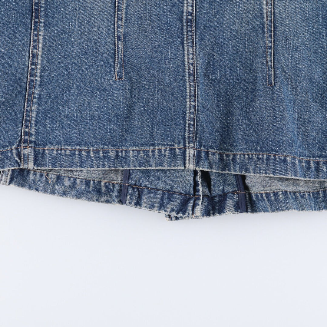 DFA NEW YORK denim tailored jacket for women, size L cotton blue type Vintage Second Hand