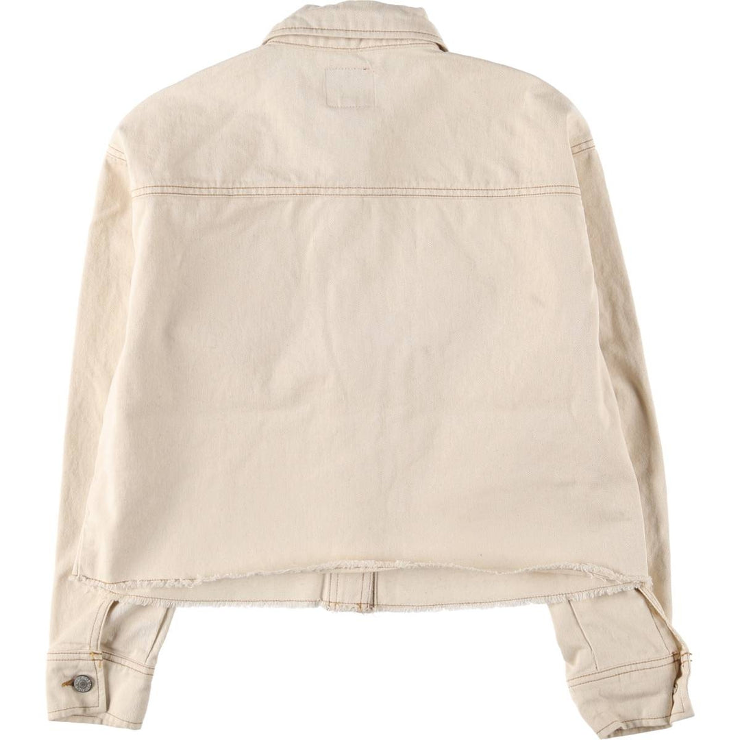 Dickies cropped work jacket for women, size S cotton Beige type Vintage Second Hand