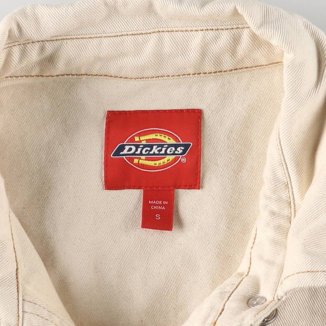 Dickies cropped work jacket for women, size S cotton Beige type Vintage Second Hand
