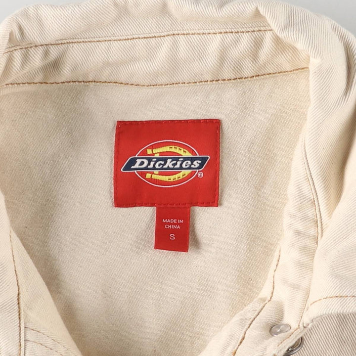 Dickies cropped work jacket for women, size S cotton Beige type Vintage Second Hand